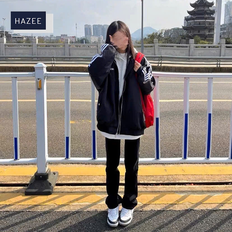 Áo khoác GIÓ Nam nữ HAZEE - Áo Khoác trần bông(FORM RỘNG) STYLE 2025