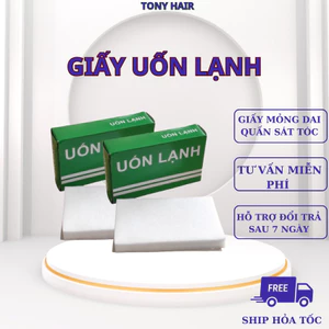 Giấy uốn lạnh, dùng cho uốn tóc bằng phương pháp uốn lạnh giúp tóc vào nếp uốn _ Tony Hair