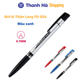 Bút bi Thiên Long FO-024 - ngòi 0.7mm - mực xanh, đỏ, đen hệ dầu, đạt tiêu chuẩn an toàn Châu Âu