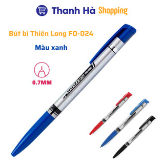 Bút bi Thiên Long FO-024 - ngòi 0.7mm - mực xanh, đỏ, đen hệ dầu, đạt tiêu chuẩn an toàn Châu Âu