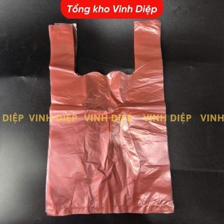1kg túi nilon bóng 2kg có quai đựng hàng, chất dai, đẹp - 2 màu trắng, hồng