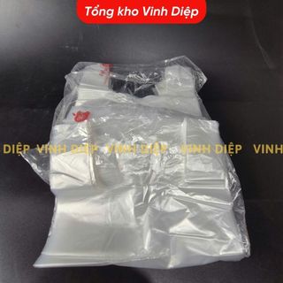 1kg túi nilon bóng 2kg có quai đựng hàng, chất dai, đẹp - 2 màu trắng, hồng