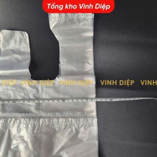 1kg túi nilon trắng, bóng đựng 20kg có quai xách, chất dai, đẹp - hàng loại 1, túi bóng 20kg trắng
