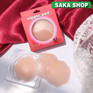 Miếng dán ngực silicon hộp 2 miếng màu hồng , miếng dán ti silicon dán nhũ hoa