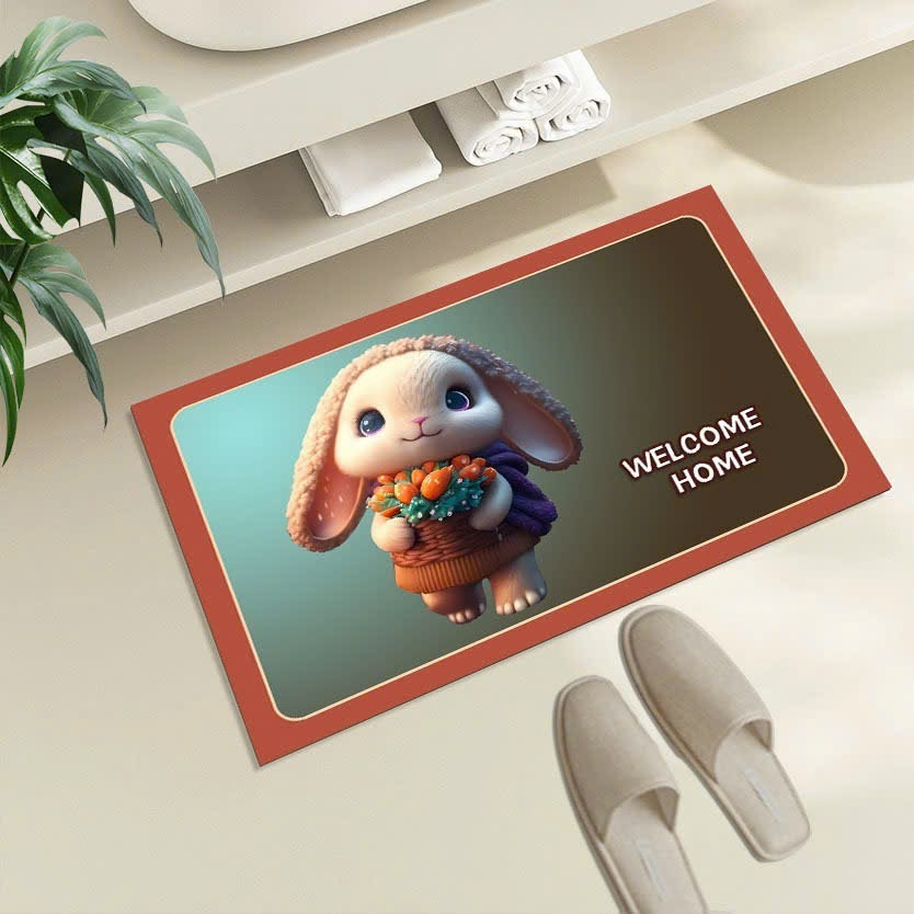 [ HÀNG CAO CẤP XẢ KHO] Thảm Lau Chân Silicone 3D Hút Nước Siêu Thấm