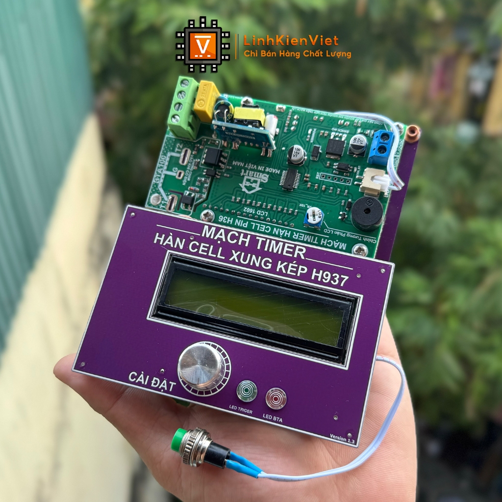 Mạch timer hàn CELL XUNG KÉP H36 bản 2025 - Với 5 chương trình hàn kẽm ...