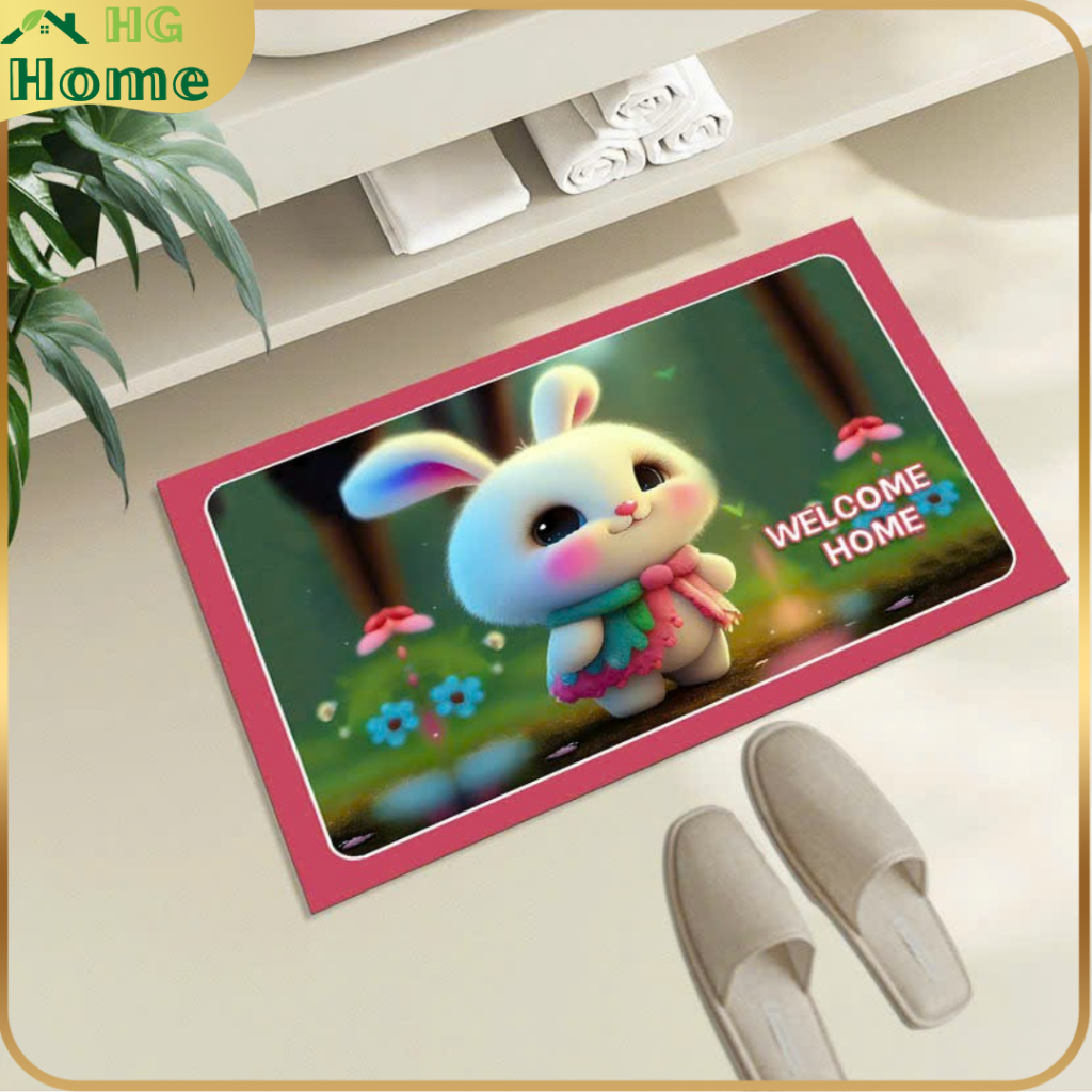 [ HÀNG CAO CẤP XẢ KHO] Thảm Lau Chân Silicone 3D Hút Nước Siêu Thấm