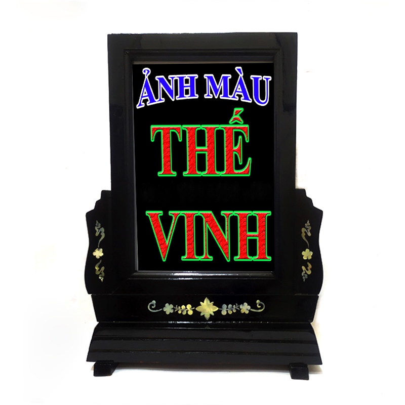 Khung ảnh thờ có chân bằng gỗ Cao Cấp có nhiều kích thước (Đen) - Shop chỉ nhận đơn hàng Hỏa Tốc tại Hồ Chí Minh