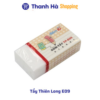 Bộ gôm tẩy Thiên Long, Deli mềm dẻo, xóa sạch vết chì trên giấy, phù hợp học sinh - Màu ngẫu nhiên