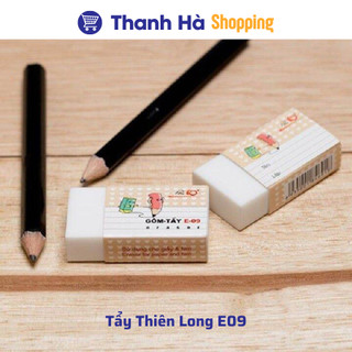 Bộ gôm tẩy Thiên Long, Deli mềm dẻo, xóa sạch vết chì trên giấy, phù hợp học sinh - Màu ngẫu nhiên