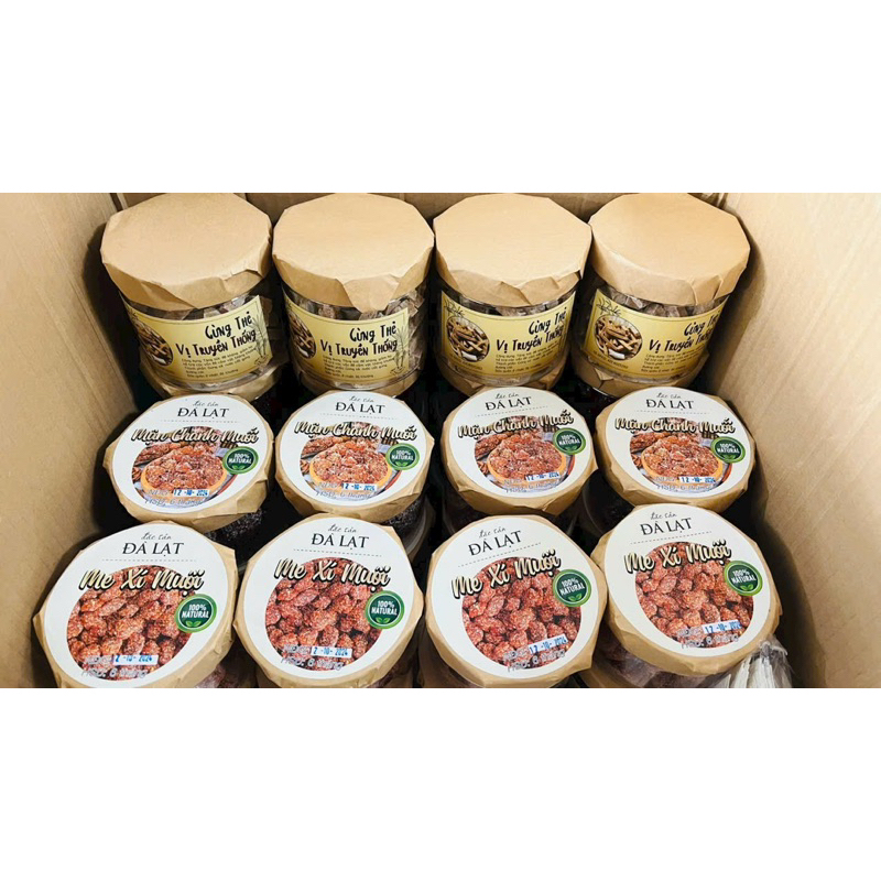 [1 Kg ] Đào chẻ , Chua mặn Ngọt . Xí muội đà Lạt , ăn vặt .  Trái cây sấy Minh Nhi