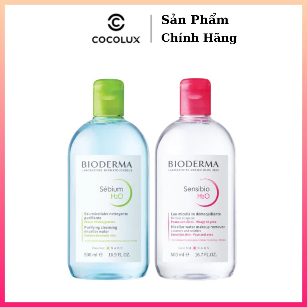 Nước Tẩy Trang Bioderma Dành Cho Da Nhạy Cảm Sensibio H2O 500ML