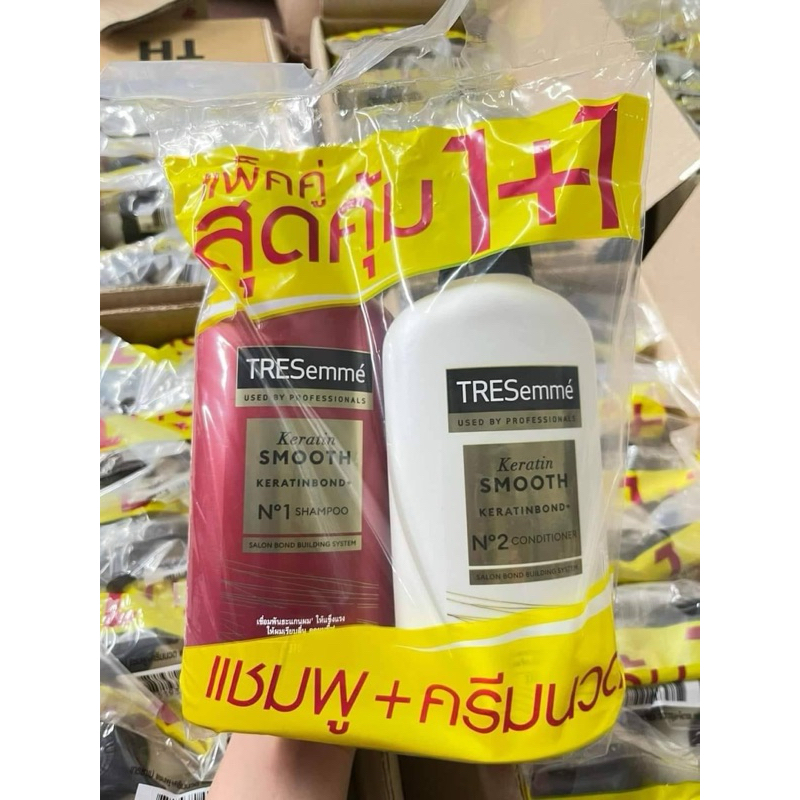 Cặp dầu gội xả Tresemme KERATIN SMOOTH thái lan 425ml