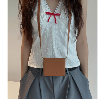 Túi da nhỏ đeo chéo nam nữ handmade tini bag 98stu.