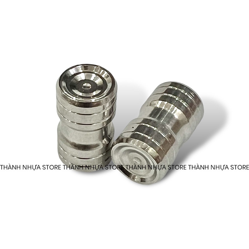 [Giá 1 Cặp] Van vòi inox304 mẫu Thái & Nắp chụp cao su các dòng xe