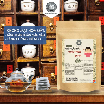 Trà Tiền Đình Tuệ Minh Đờng - Ổn Định Huyết Áp, Rối Loạn Tiền Đình, Hết Đau Đầu, Đau Nửa Đầu, Thiếu Máu Não - Túi 50 Lọc