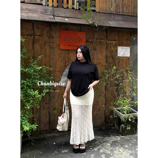 [CHAN BIGSIZE 55-85kg] Chân váy ren dáng dài đuôi cá bigsize