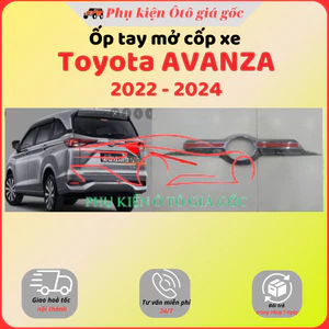 Ốp tay mở cốp xe Toyota Avanza đời 2022 - 2024 mạ CROM sáng bóng