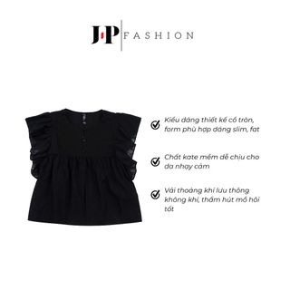 Áo Kiểu Nữ Dễ Thương JP FASHION Tay Cánh Tiên Dáng Rộng, Áo Kiểu Nữ Hàn Quốc Tiểu Thư Vải Kate Freesize < 65kg 10609493