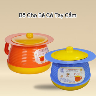 Bô Trẻ Em Có Tay Cầm Choice NH192 Kèm Nắp Đậy Nhựa Việt, Bô Cho Bé Tập Đi Vệ Sinh
