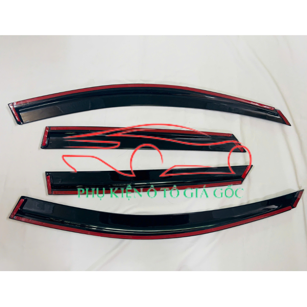 Vè che mưa nhựa đen xe Mazda CX3 Mẫu Nhựa đen cao cấp, 1 bộ 4 cánh