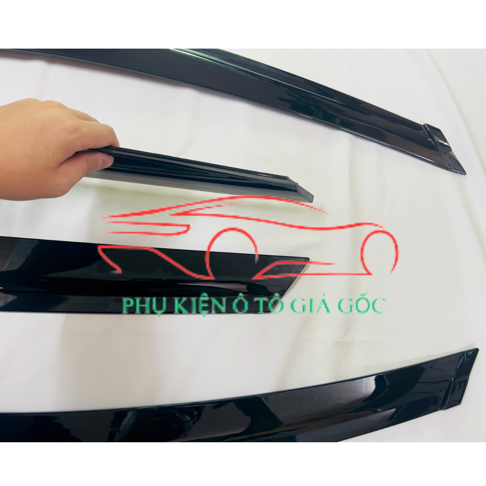 Vè che mưa nhựa đen xe Mazda CX3 Mẫu Nhựa đen cao cấp, 1 bộ 4 cánh