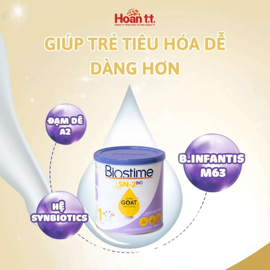 Ảnh Sữa Dê Tăng Khả Năng Hấp Thu Cho Bé Biostime Ultra Goat Số 1 - Sữa Bột Giúp Cân Bằng Hệ Tiêu Hóa Hộp 150g 2