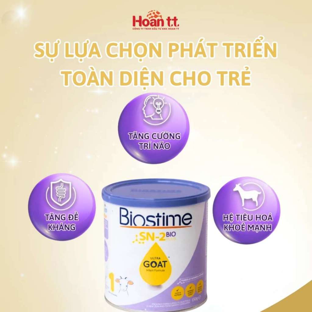 Ảnh Sữa Dê Tăng Khả Năng Hấp Thu Cho Bé Biostime Ultra Goat Số 1 - Sữa Bột Giúp Cân Bằng Hệ Tiêu Hóa Hộp 150g 3