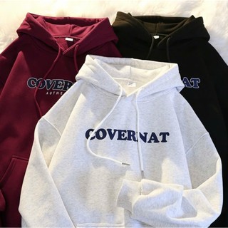 áo hoodie nỉ bông nữ nam KONOVA form rộng có mũ in hình cậu bé bút chì