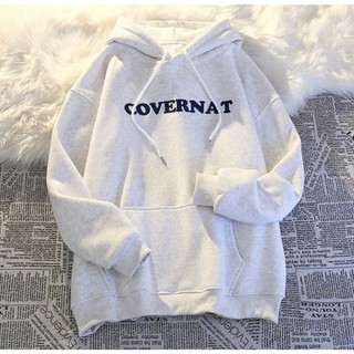 áo hoodie nỉ bông nữ nam KONOVA form rộng có mũ in hình cậu bé bút chì