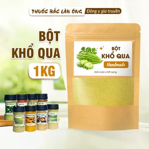 Bột khổ qua 1kg, bột mướp đắng rừng, nguyên chất, hỗ trợ giảm mụn, ngừa tiểu đường, detox, giảm cân