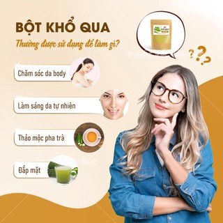 Bột khổ qua 1kg, bột mướp đắng rừng, nguyên chất, hỗ trợ giảm mụn, ngừa tiểu đường, detox, giảm cân