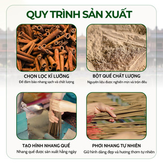 [PHỔ THÔNG] Túi 500gram hương nhang quế Tân Nguyên, dài 38cm, làm từ vỏ quế tự nhiên, an toàn sức khỏe