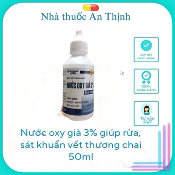 ✅( Chính Hãng)COMBO 2LỌ Nước OXY GIÀ 3% _GIÚP SÁT KHUẨN, Rửa VẾT THƯƠNG chai 20ml HP PHAMRMA