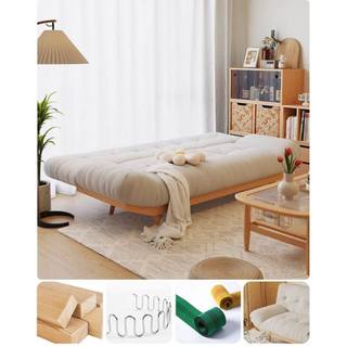 GHẾ SOFA GIƯỜNG GẤP GỌN KHUNG GỖ - SOFA BED CHÍNH HÃNG BẢO HÀNH 2 NĂM