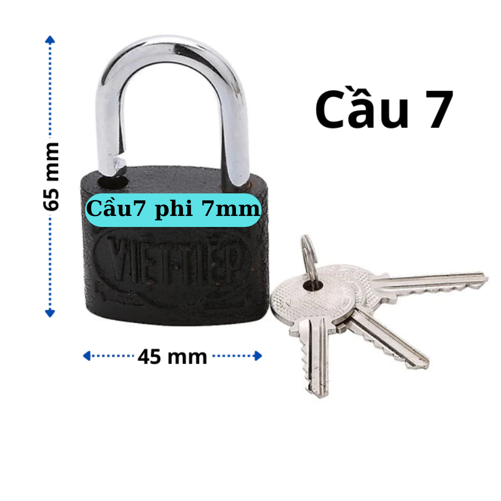 Khóa treo gang Việt Tiệp chống cắt, ổ khóa gang VIệt Tiệp chính hãng