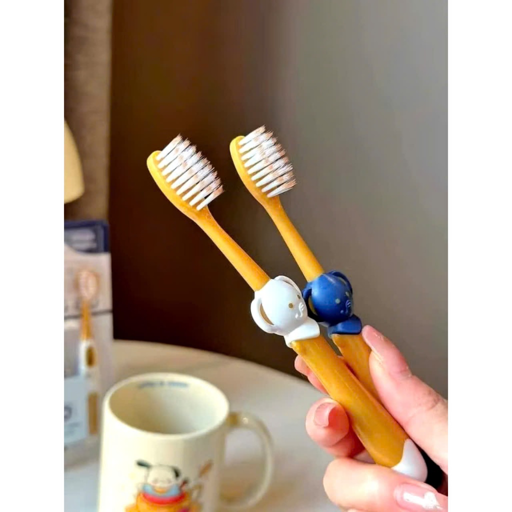VỈ 6 BÀN CHẢI CHO BÉ - VỈ 6 bàn chải đánh răng cho bé hình gấu dễ thương - BANCHAICHOBE