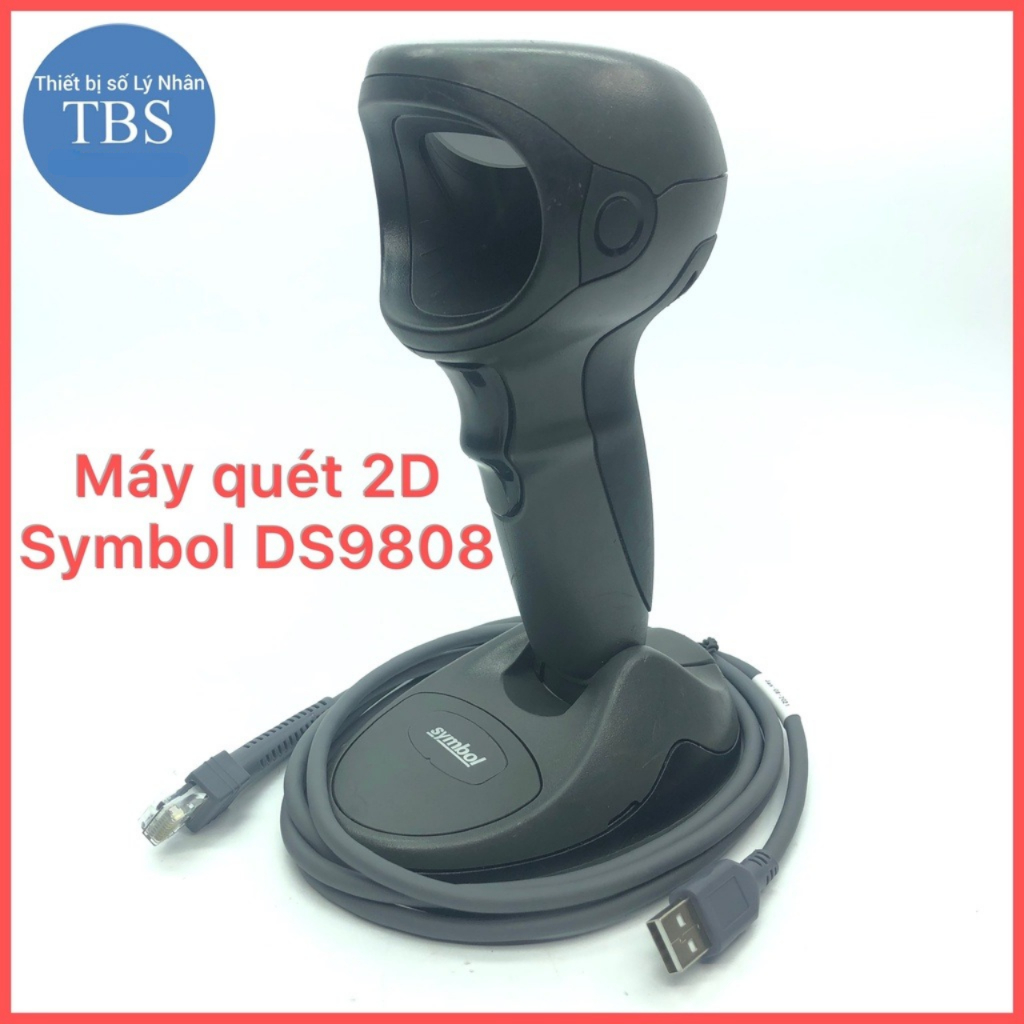 Máy quét mã vạch đa tia 2D Symboll DS9808 quét mã Qr và mã vạch 1D siêu ...