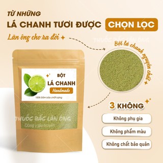 Bột lá chanh 100g, nguyên chất, thơm mịn, tốt cho tiêu hóa - Lãn Ông