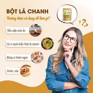 Bột lá chanh 100g, nguyên chất, thơm mịn, tốt cho tiêu hóa - Lãn Ông