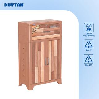 Tủ giày dép SUKI 2 Cánh -1 Ngăn DUY TÂN kệ đựng giày có ngăn kéo tủ, cửa cánh chống bám bụi, nhựa PP