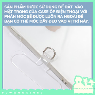 Tag Bản Silicone Trơn Bóng Treo Đặt Vào Bên Trong Case Ốp Điện Thoại Để Móc Dây Đeo Thẻ Hoặc Vật Dụng Đơn Giản Nhiều Màu