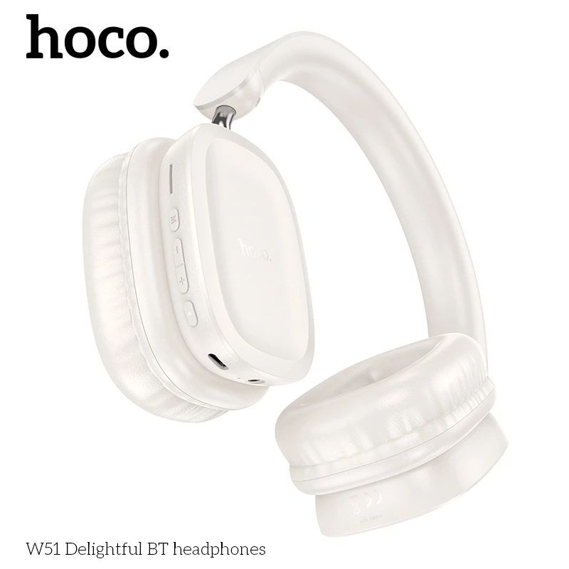 Tai nghe Bluetooth không dây HOCO W51, thời gian nghe nhạc 46h, Bluetooth 5.3