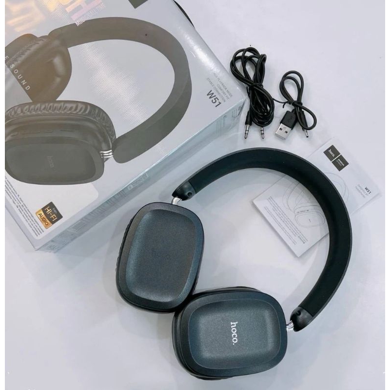Tai nghe Bluetooth không dây HOCO W51, thời gian nghe nhạc 46h, Bluetooth 5.3