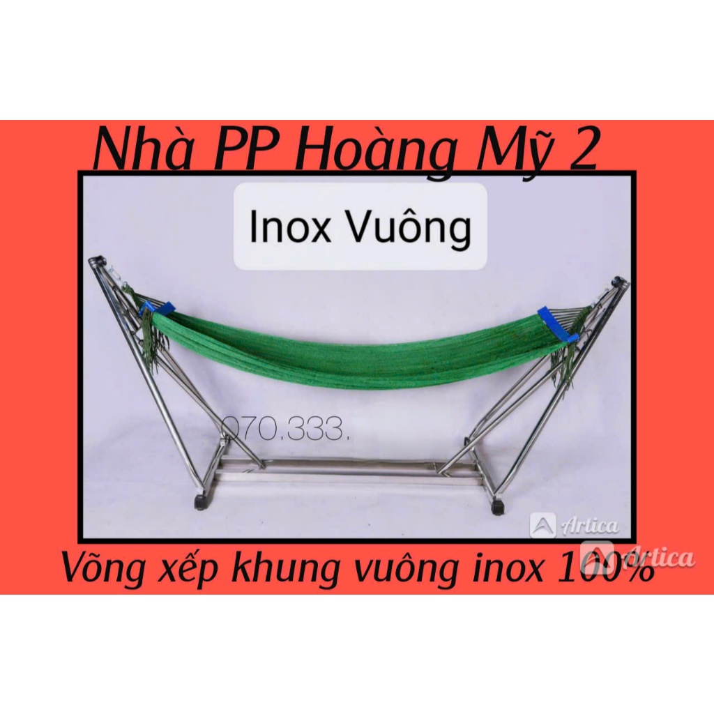 võng xếp inox khung cỡ lớn kèm lưới võng chuẩn inox | Shopee Việt Nam