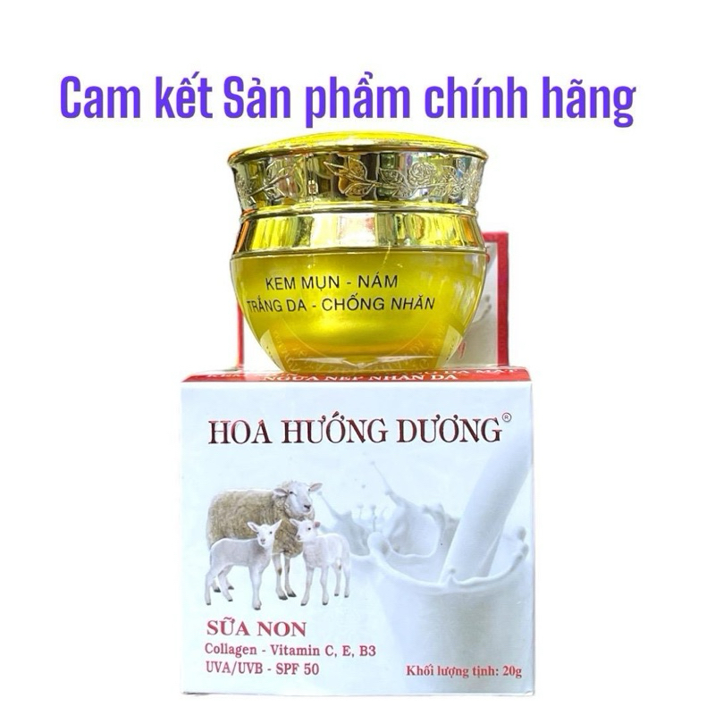 Kem Hoa Hướng Dương Giảm Mụn Giảm Nám Trắng Da Ngừa Nếp Nhăn 20gram