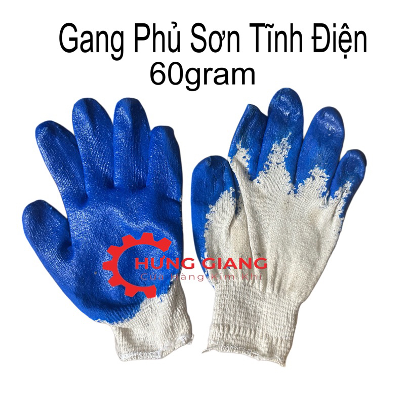 Sỉ 50 Đôi Gang Tay Xanh, Gang Sợi Len, Sơn Đỏ, Sơn Phủ Cao Su CHỐNG TĨNH ĐIỆN, CHỐNG TRƠN, CHỐNG TRƯỢT LOẠI ĐẸP
