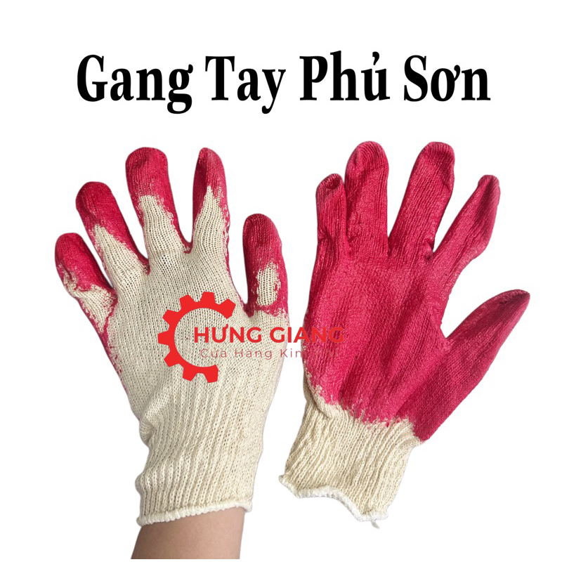 5 Đôi Gang Tay Xanh Sơn Phủ Cao Su CHỐNG TĨNH ĐIỆN, CHỐNG TRƠN, CHỐNG TRƯỢT LOẠI ĐẸP