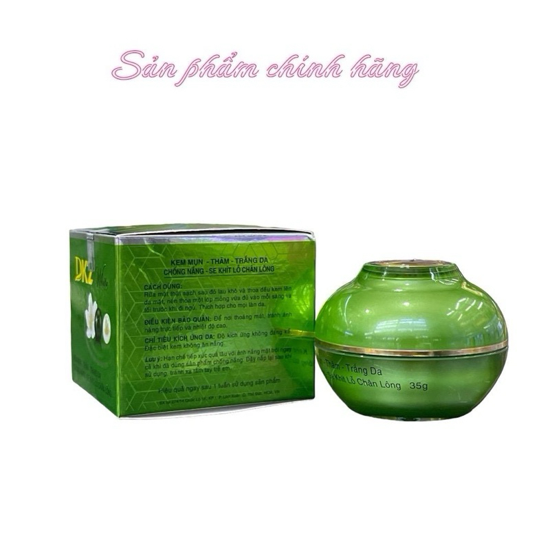 Kem DKZ White mụn thâm trắng da se khít lỗ chân lông 35gram - chính hãng rẻ nhất