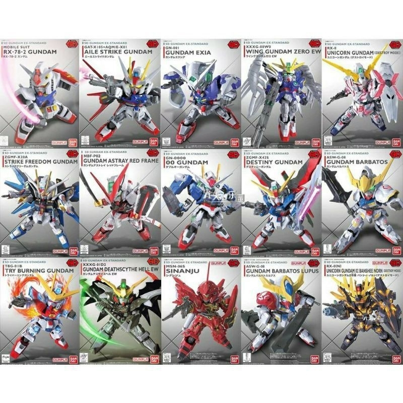 Mô hình lắp ráp SD Gundam Ex-Standard tổng hợp (New Seal)